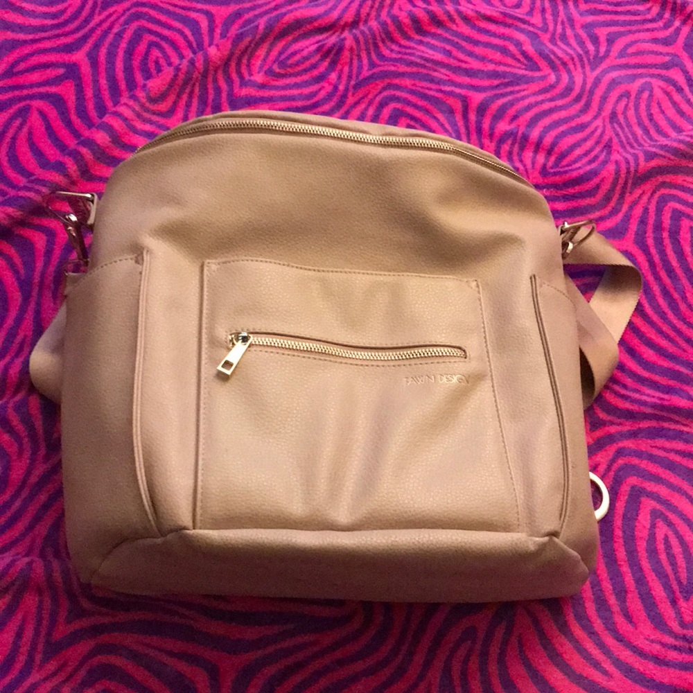 Fawn design blush pink diaper bag